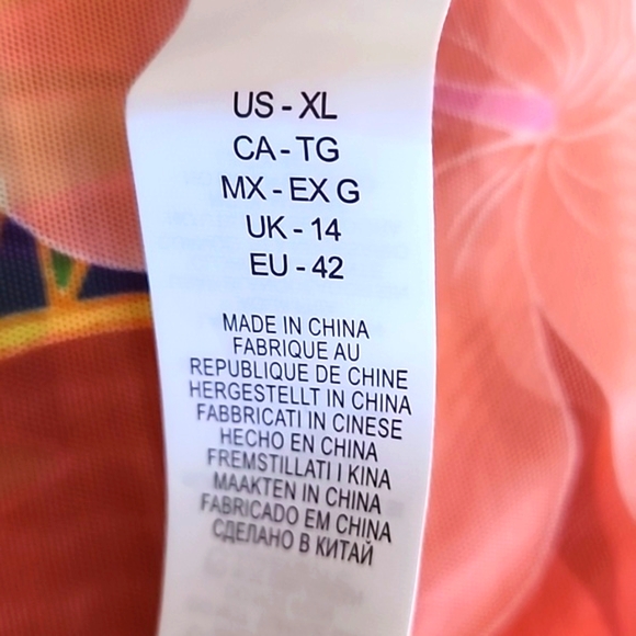 NWT Cover- up sheer multi floral tropical size xl - Picture 13 of 17